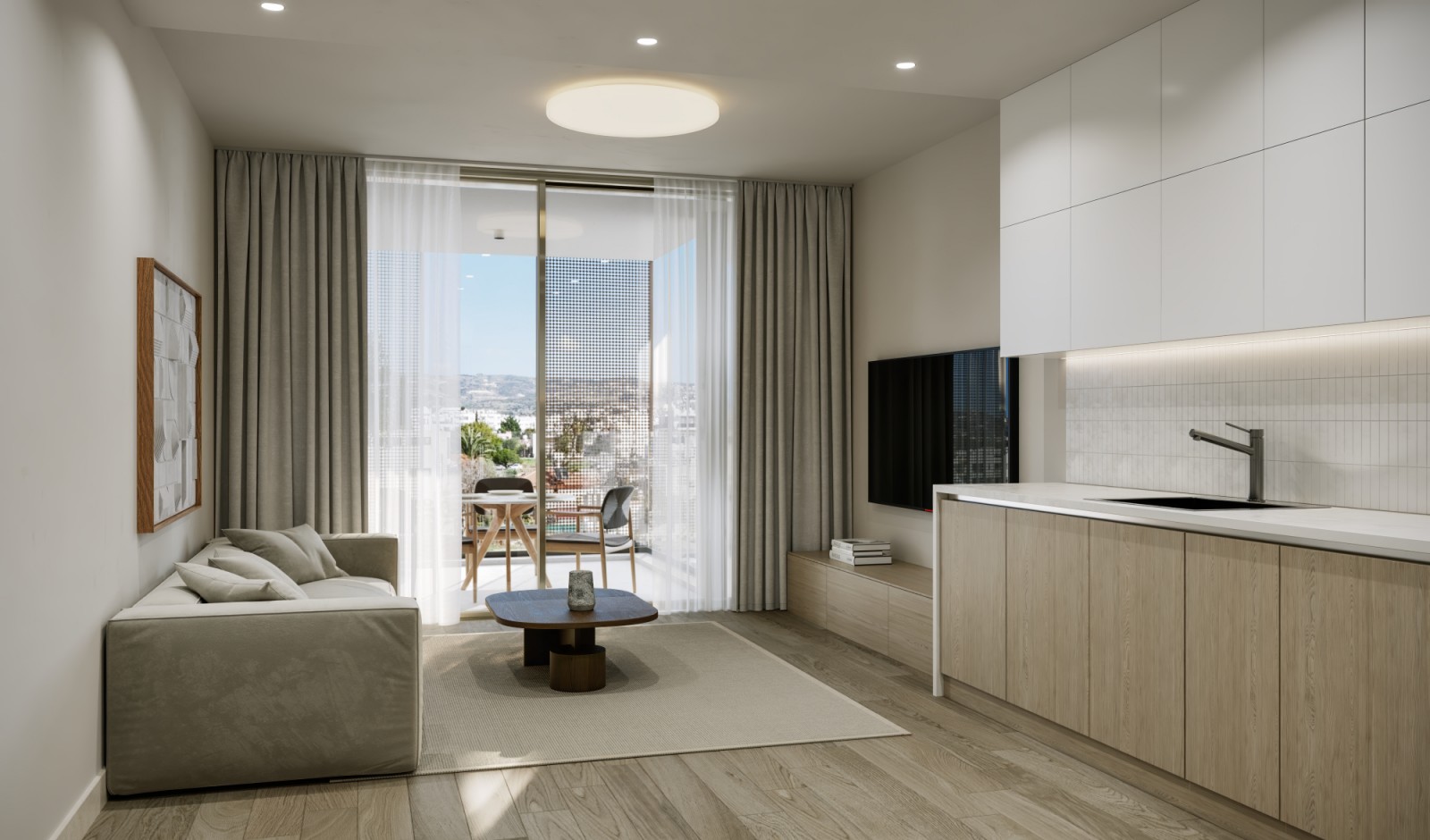 Квартира 1 спальня 61 м² муниципалитет Пафос, Кипр