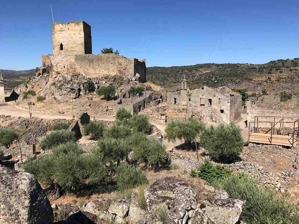 marialva castle in one of portugal towns