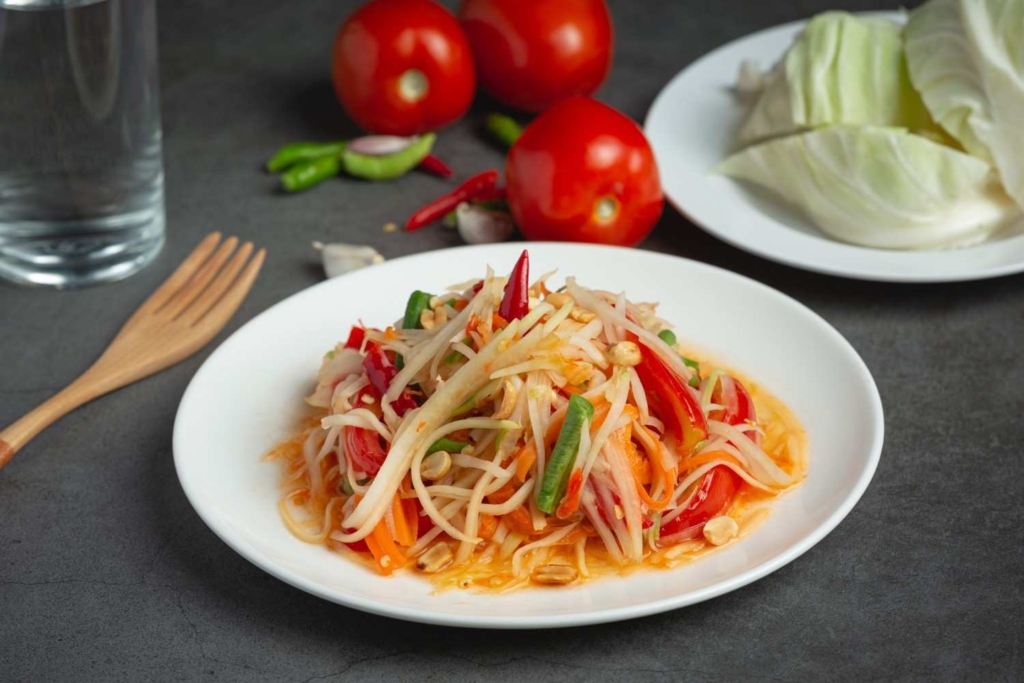spicy papaya salad