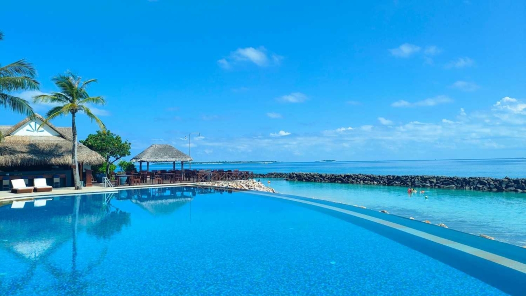 a beautiful resort in maldives
