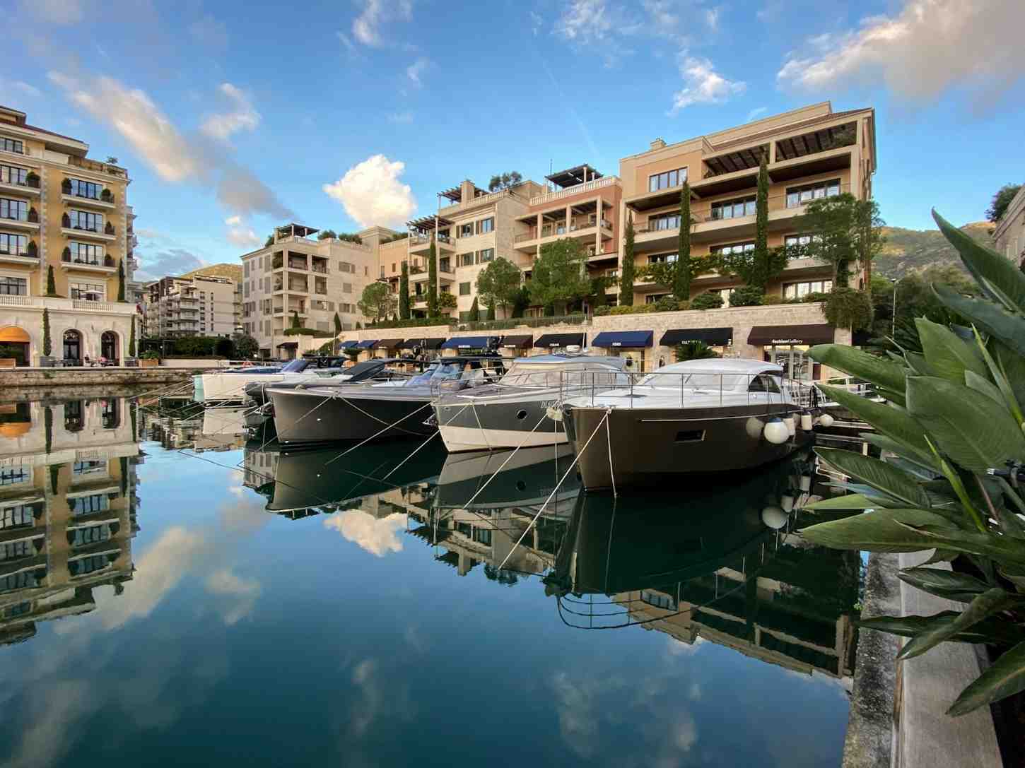luxury marina in tivat reflecting one of the best places to buy property in montenegro