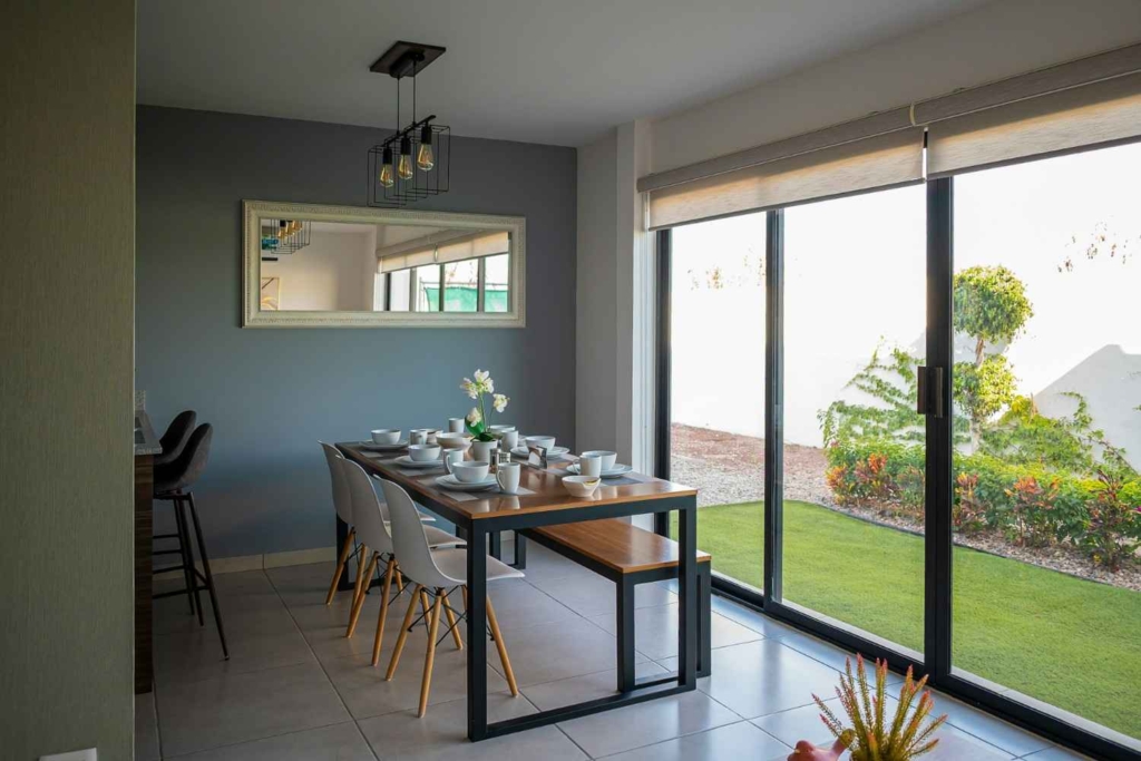 dining room view in a home for what to know before buying real estate in mexico