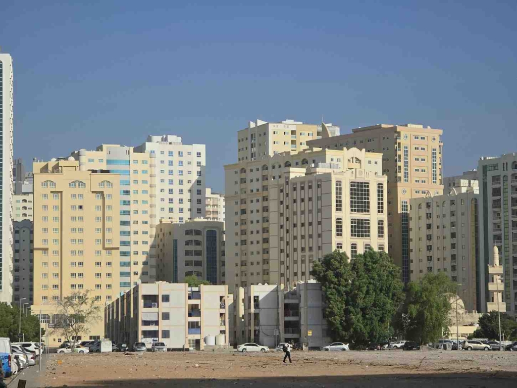 city residential blocks in dubai, common in international property marketing in dubai.