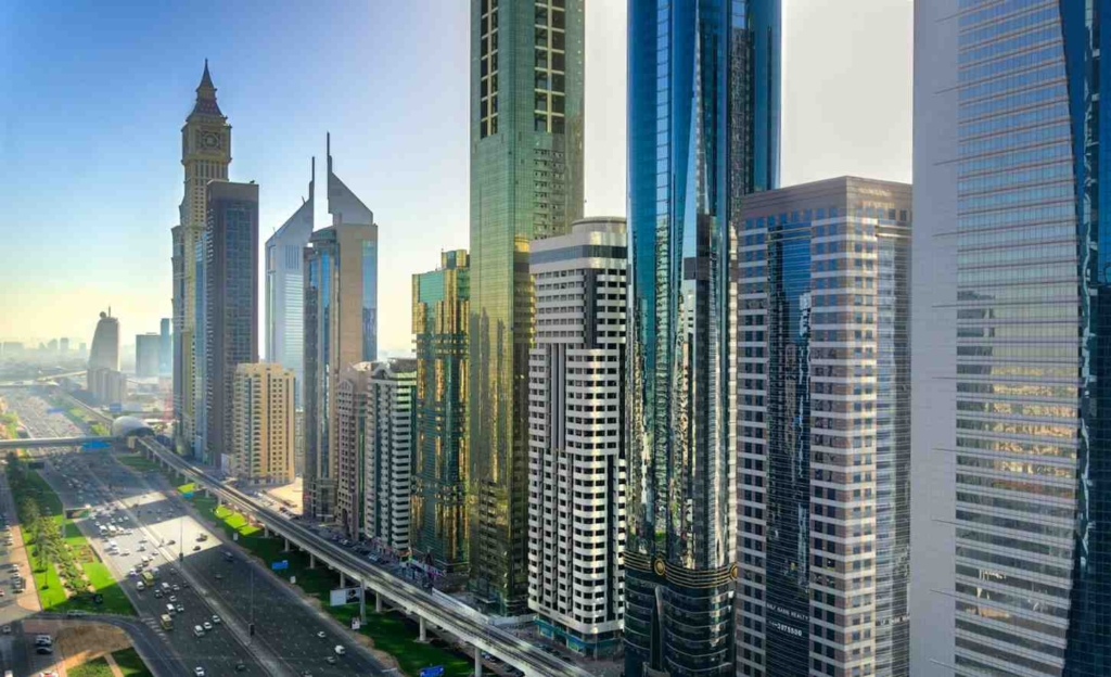 commercial buildings in dubai