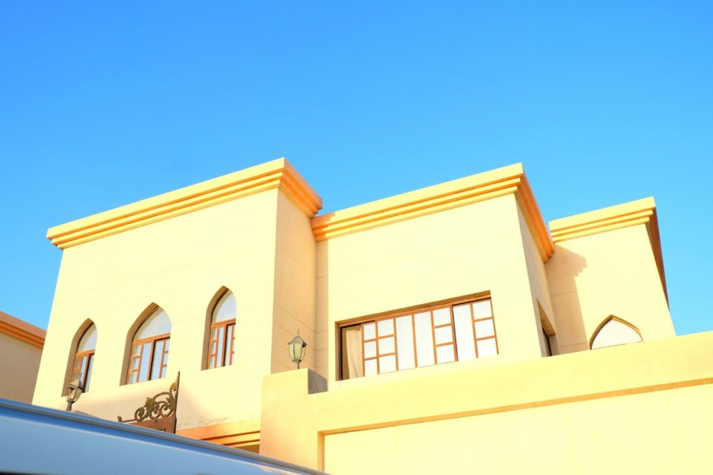 modern villa exterior in qatar