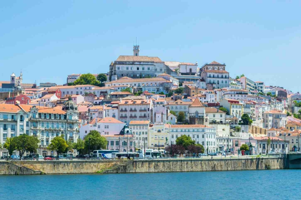 view of a river along with a city of portugal