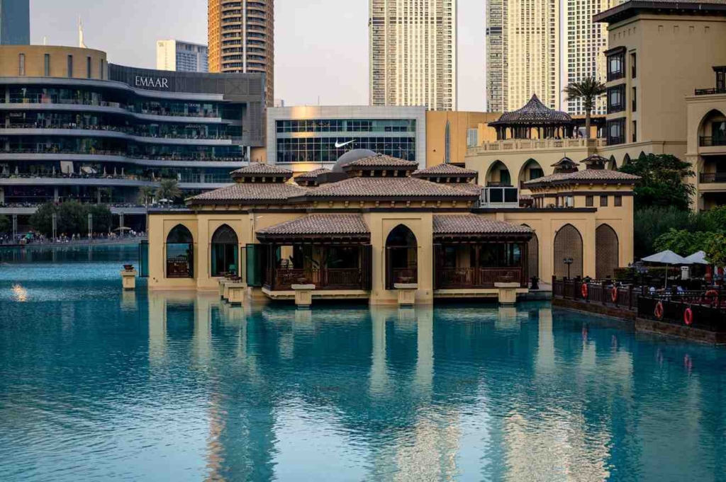 waterfront pavilions beside dubai mall, a setting that attracts buyers interested in buying investment property in dubai.