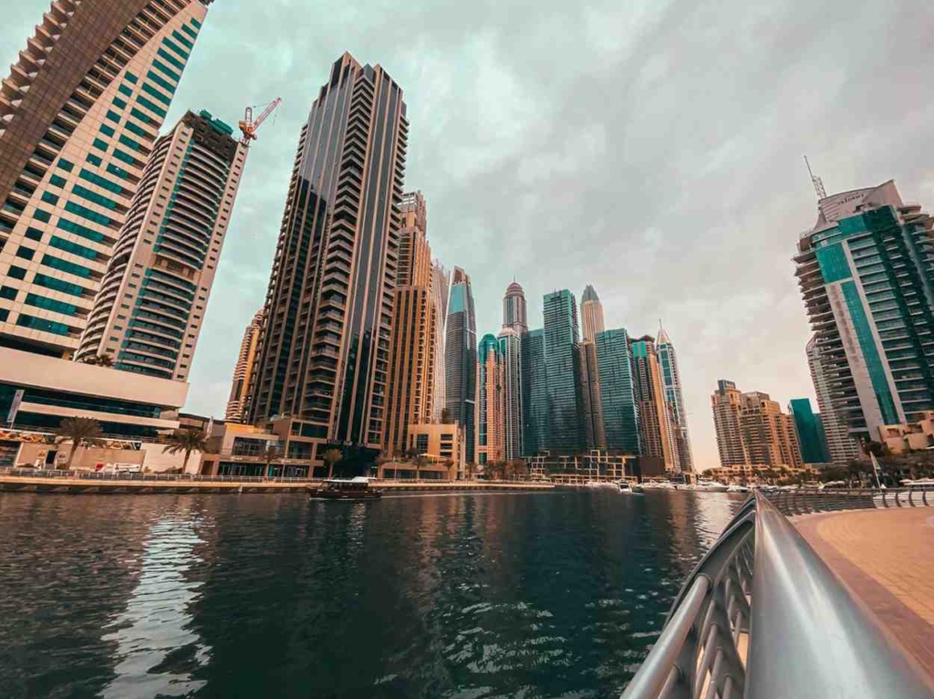 waterfront skyline of dubai marina, ideal for international property marketing in dubai.