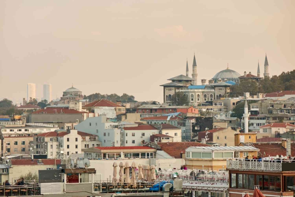city skyline with historic buildings in the cheapest country to buy a house