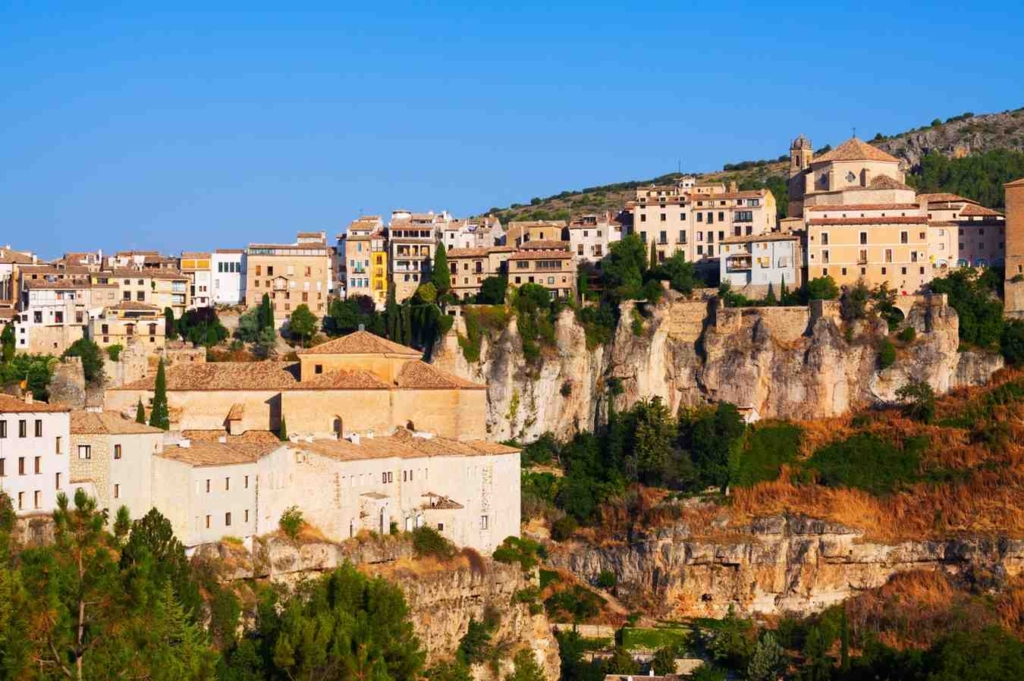 hilltop village featuring property for sale in south france.