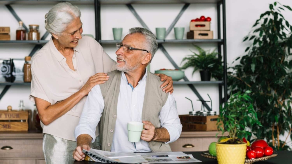 how to retire in italy and enjoy a relaxed lifestyle as a happy senior couple at home.