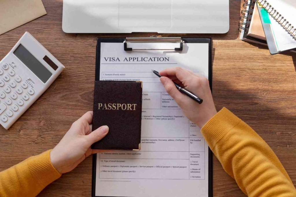 visa application and passport documents for porto, portugal housing relocation