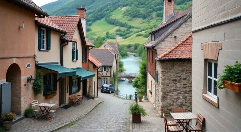 cheap houses in europe for sale in a quiet countryside village.